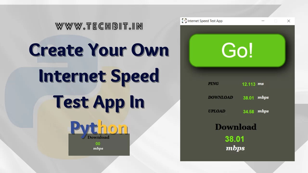How To Instantly Make Speedtest App Using Speedtest Python?