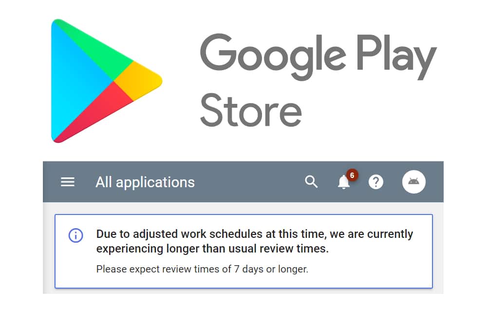 Google Play Store Πάνω από 7 ημέρες παίρνει η αξιολόγηση