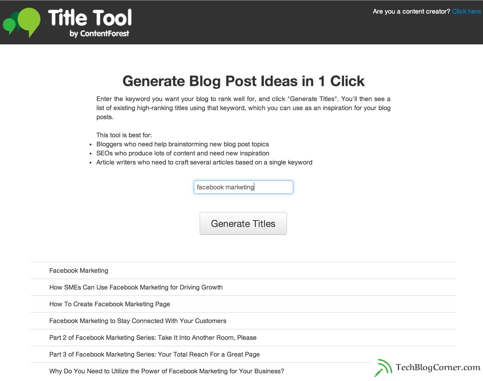 8 Content Idea Generator Tools You Must Use TechBlogCorner
