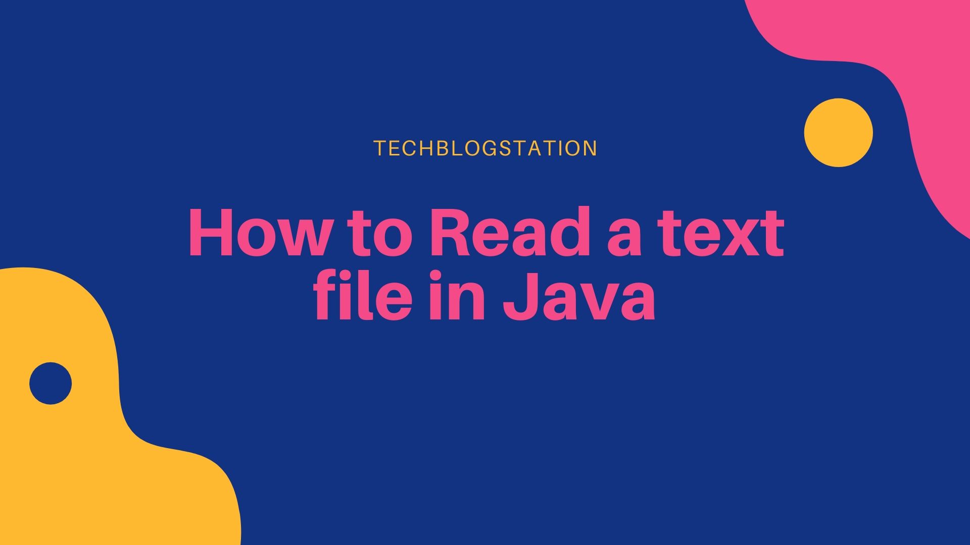 How to Read a text file in Java