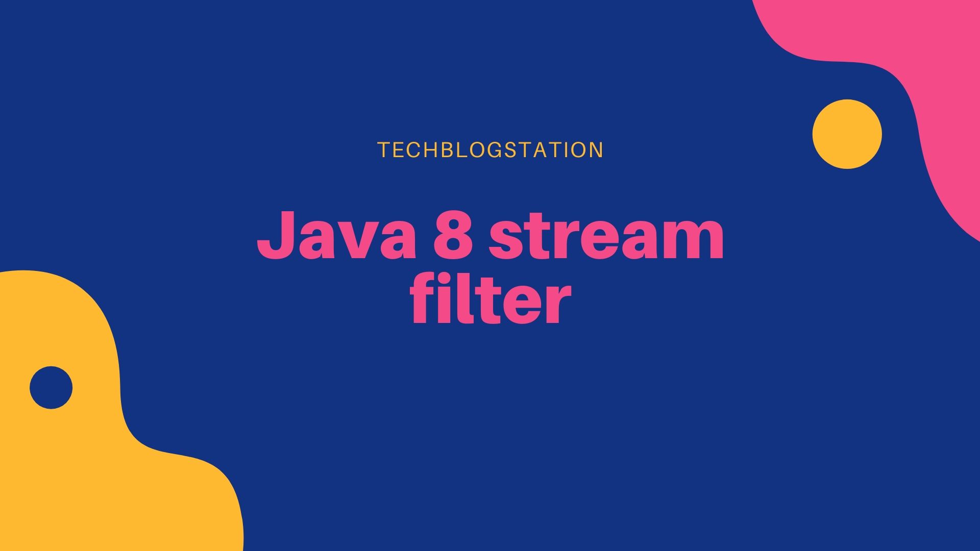 Java 8 Stream filter With Example