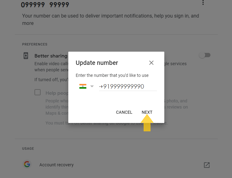 How to change Phone Number in Gmail or Google account TechBriefers
