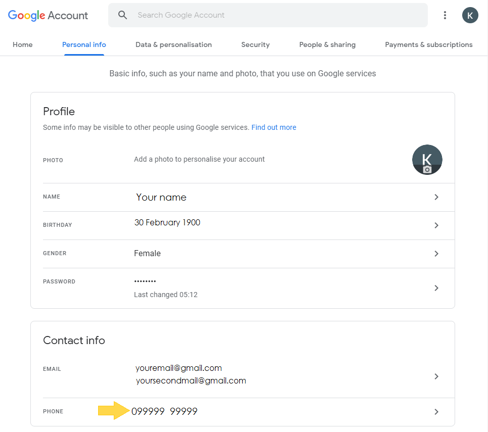 How to change Phone Number in Gmail or Google account TechBriefers