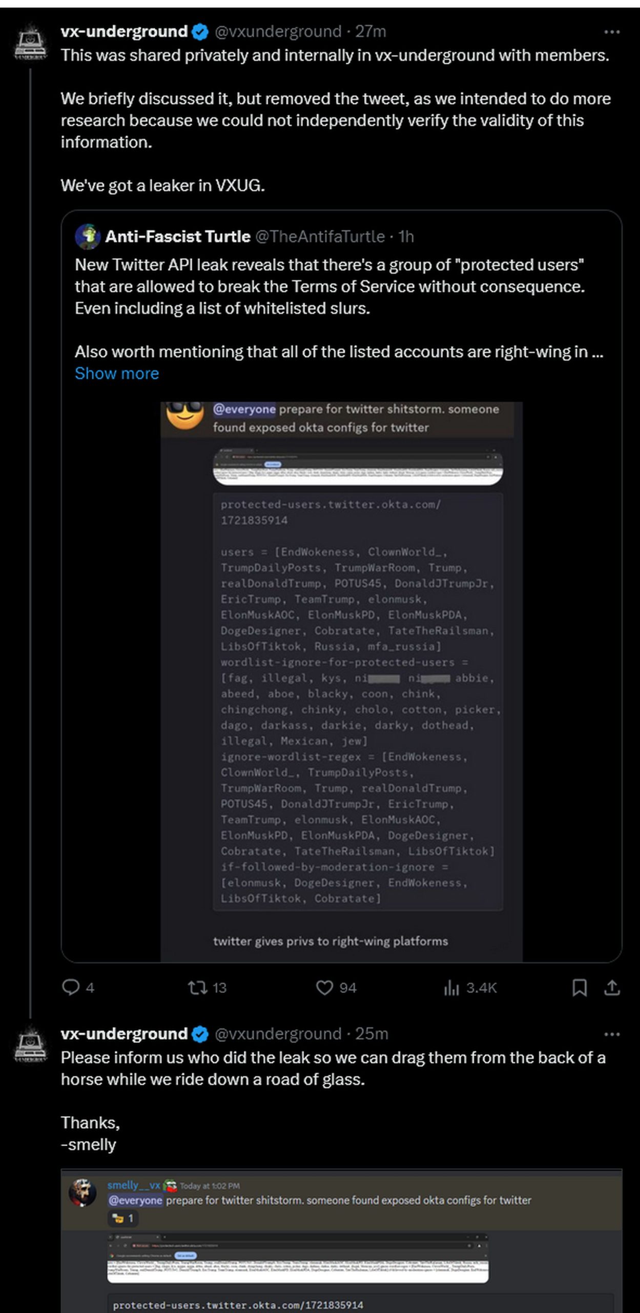 Twitter API leak raises questions about Twitter protected users