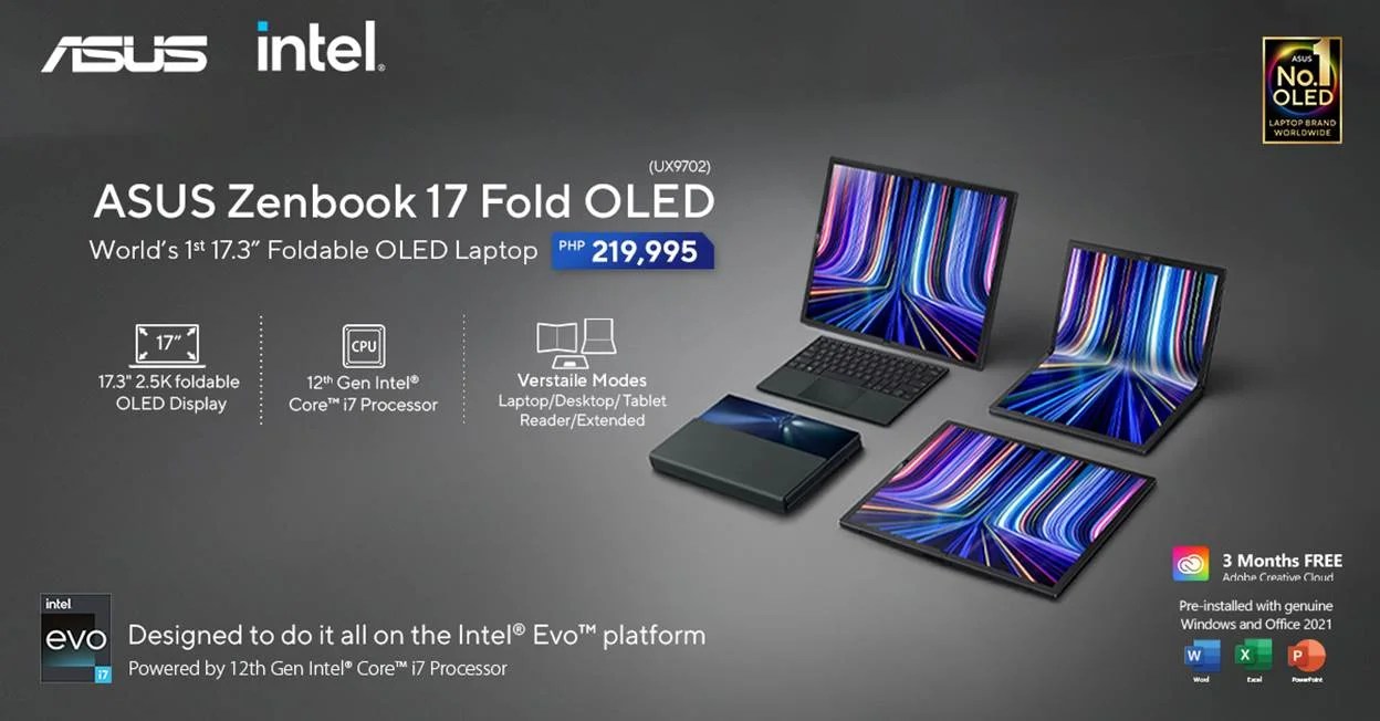 ASUS puts incredible in innovation, launches awardwinning Zenbook 17