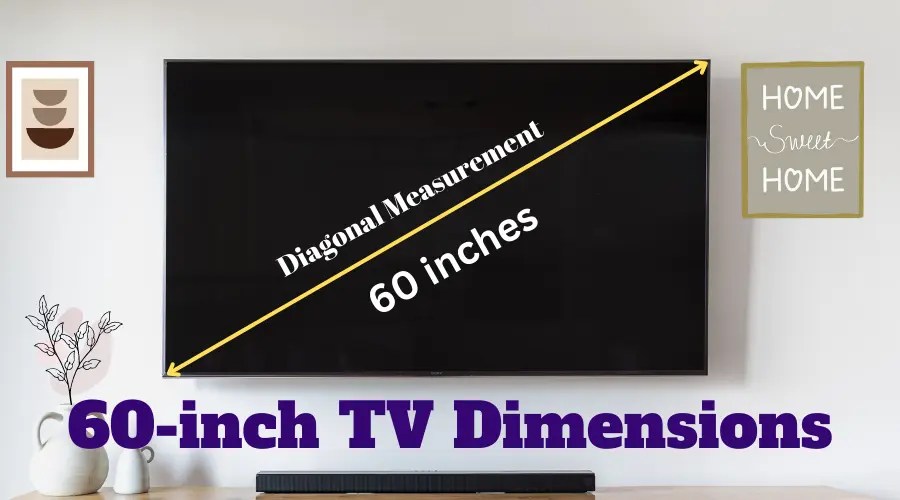 60inch TV Dimensions Width, Height Guide)