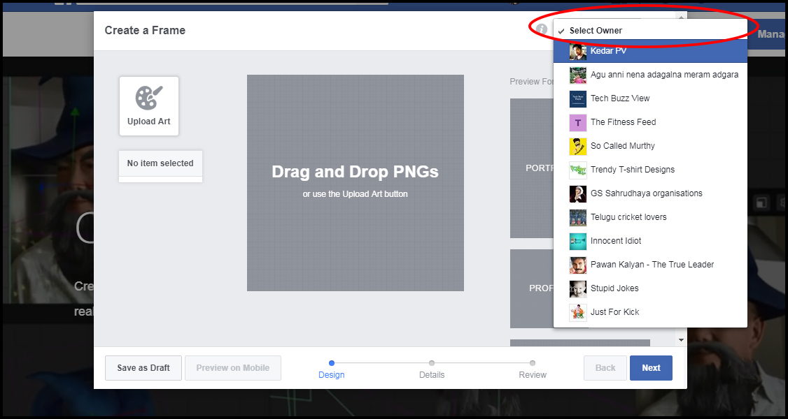 How to create Facebook profile picture frame
