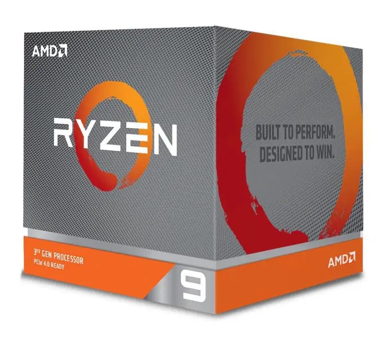 AMD Ryzen 9 3900X, 12 Core AM4 CPU, 3.8GHz 4MB 105W w/Wraith Prism Cooler Fan (AMDCPU)(AMDBOX