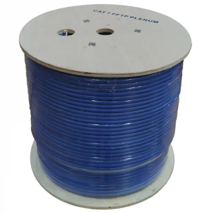 Cat7 Plenum Pure Copper 850Mhz 1000ft UTP Bulk Cable Tech Center