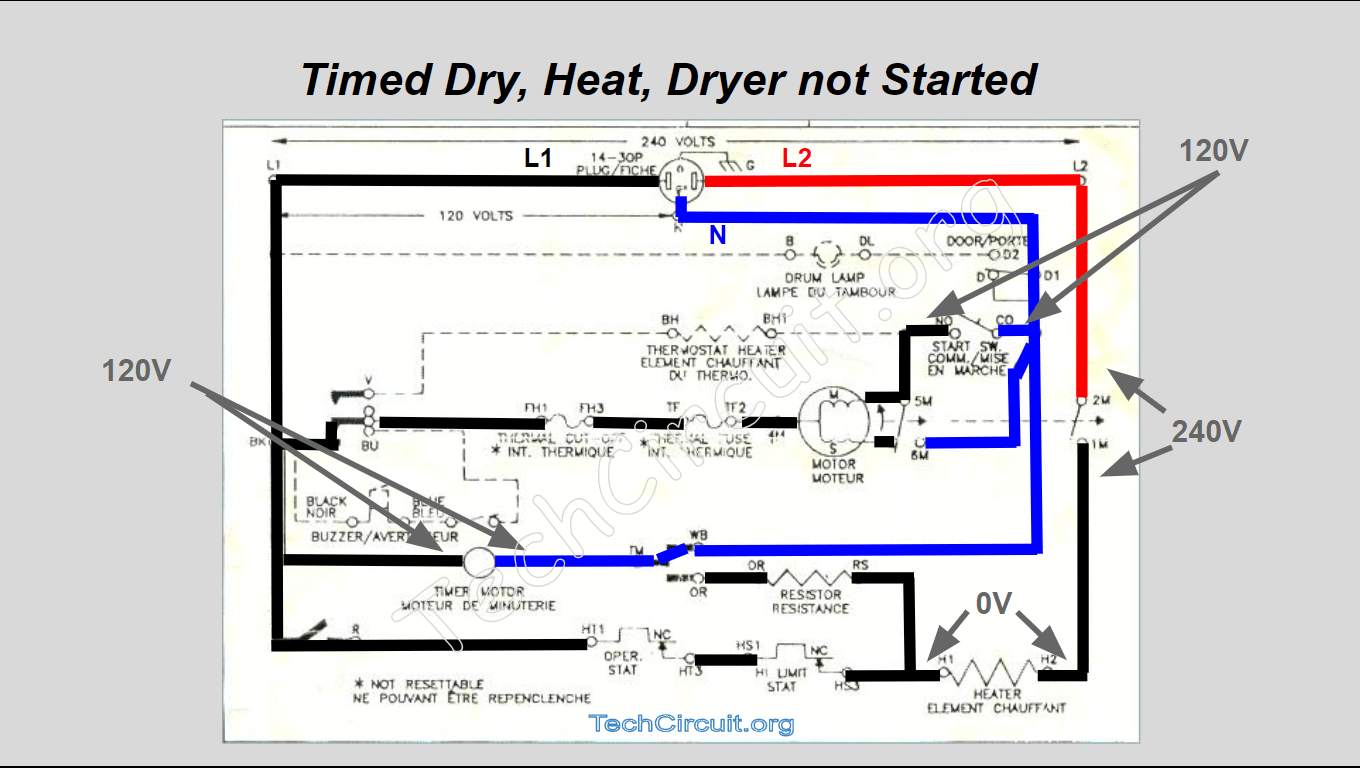 Reading Schematics Part 1 Whirlpool Electric Dryer Schematic