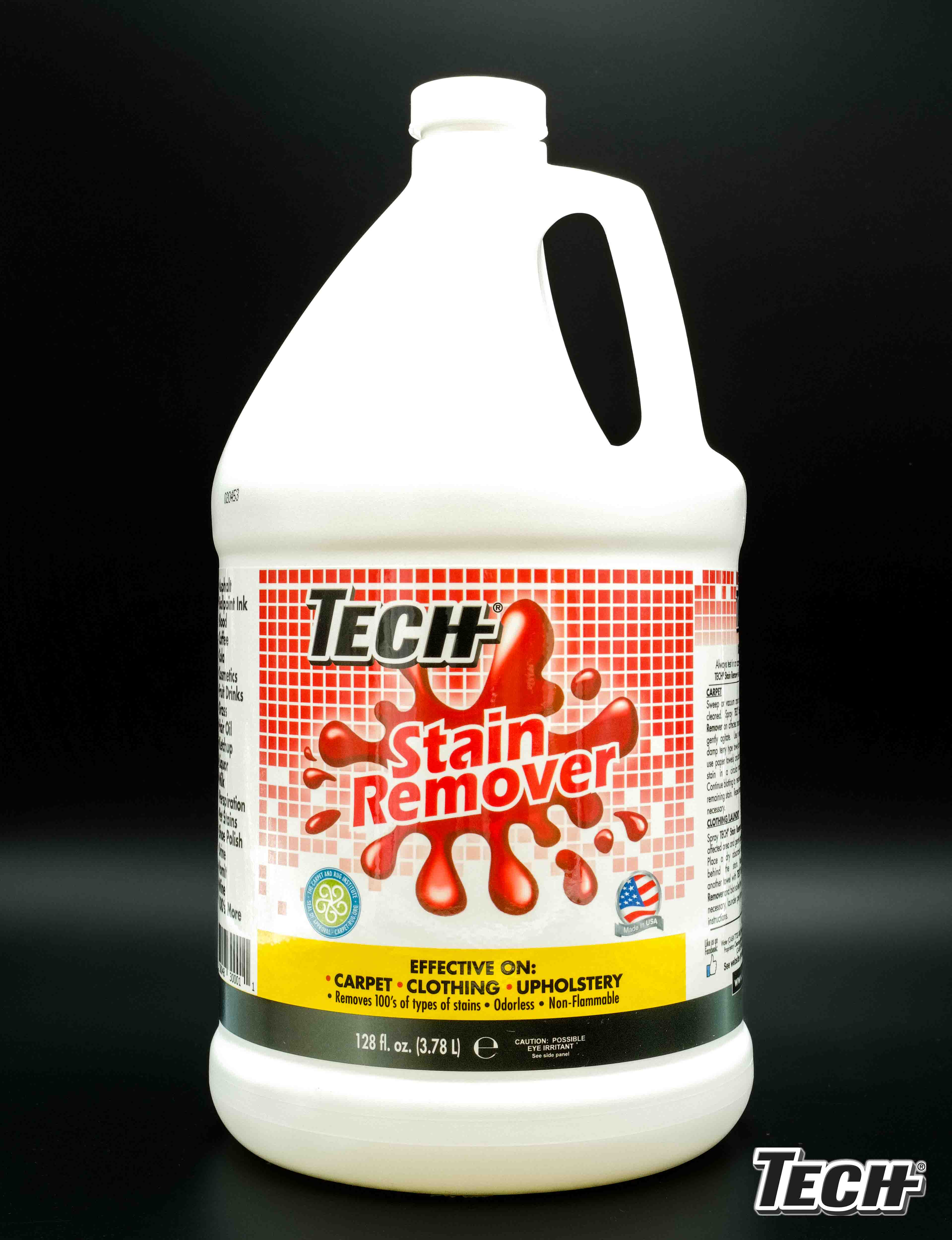 TECH Stain Remover 128 oz Bottle Effective Stain Remover for Carpet