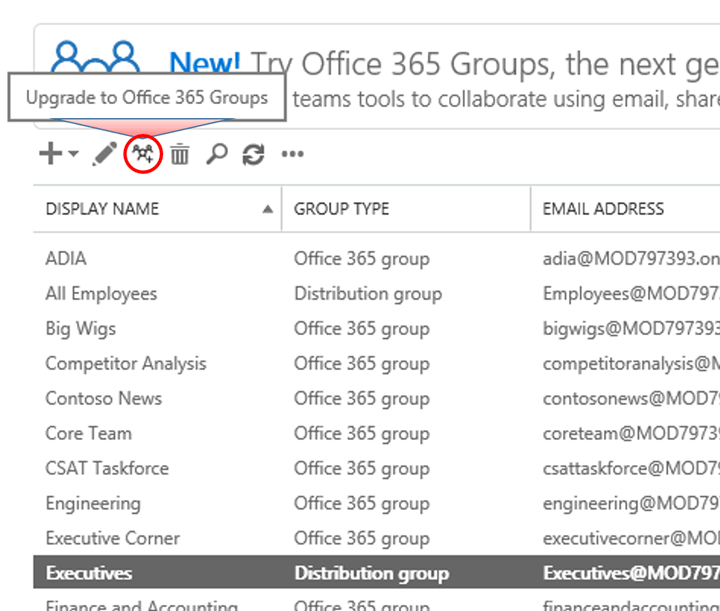 Migrate traditional Distribution Groups to Office 365 Groups