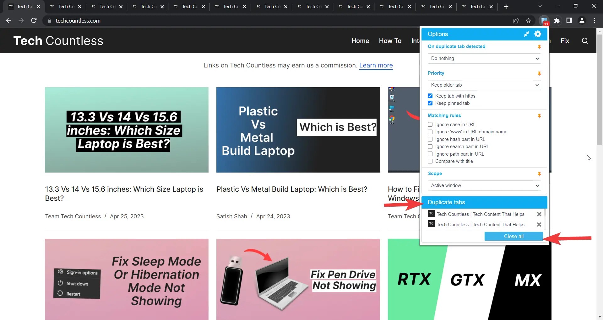 How to Close Duplicate Tabs in Google Chrome & Other Browsers