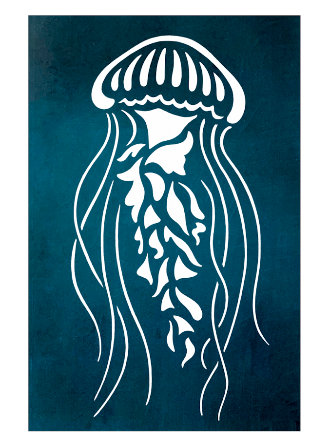 Jellyfish Stencil TechCreate