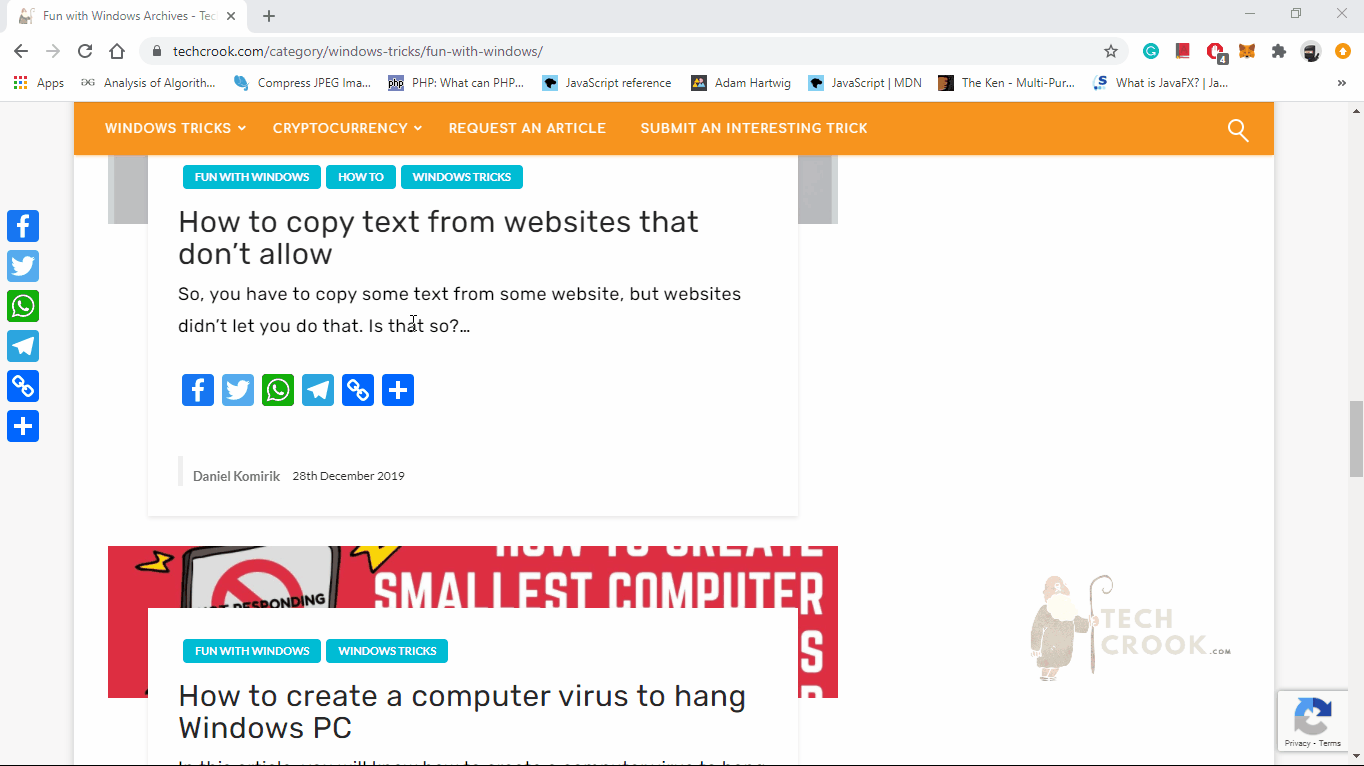 How to Edit a Webpage with a single line of code TechCrook