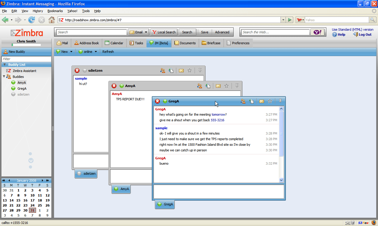 Yahoo's Zimbra Releases v5.0 with BlackBerry Support, New Ajax Features