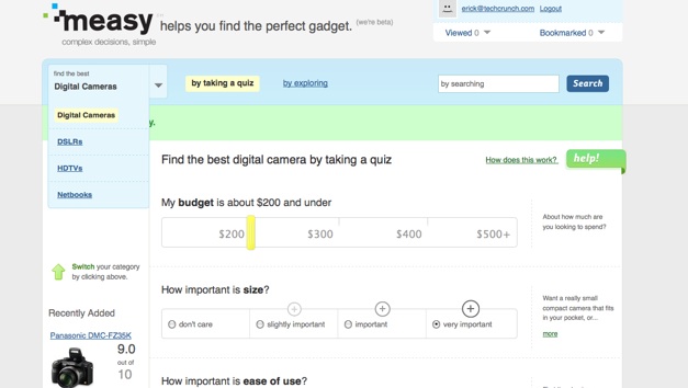 Gadget-Picking Site Measy Goes Live | TechCrunch