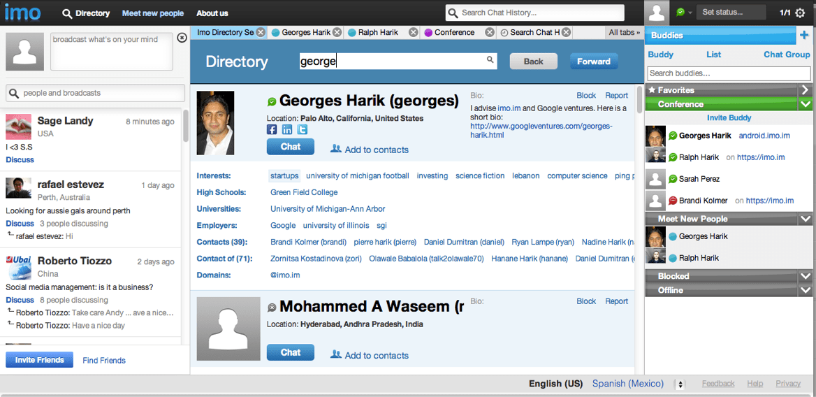 Instant Messaging Service Imo.im Launches RealTime Social Network