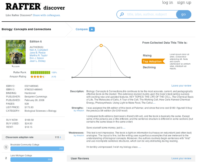 Textbook Rental Site BookRenter Spawns Rafter, A Course Materials Management Network For