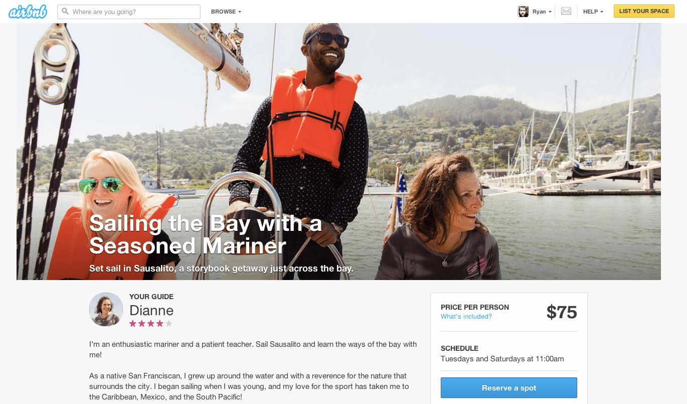 Airbnb Experiments With 'Experiences,' Offering Everything From Bike
