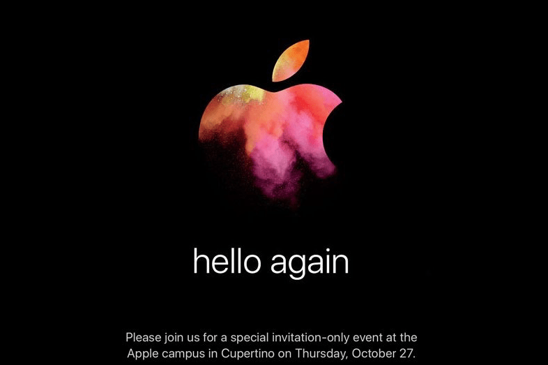 Apple sends out invites for an October 27th event, hints that new Macs