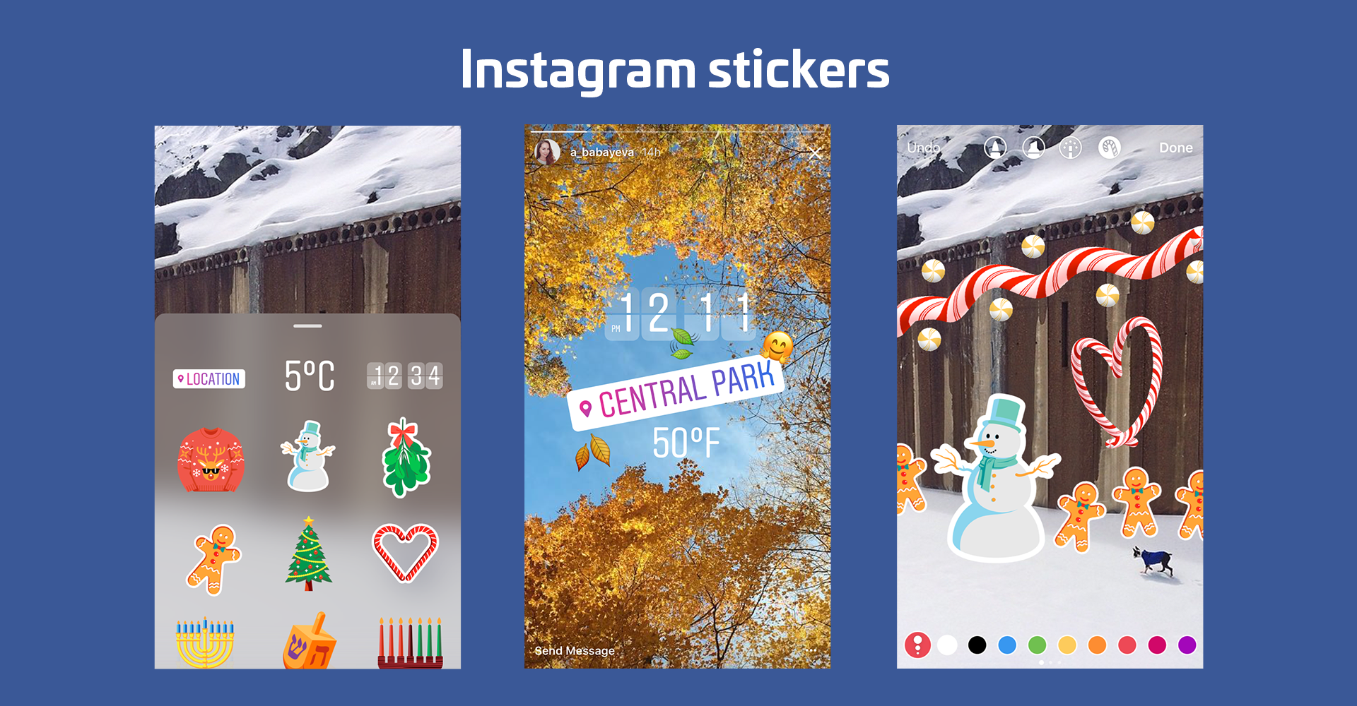 Instagram Stories launches overlaid Stickers for locations, emoji, and