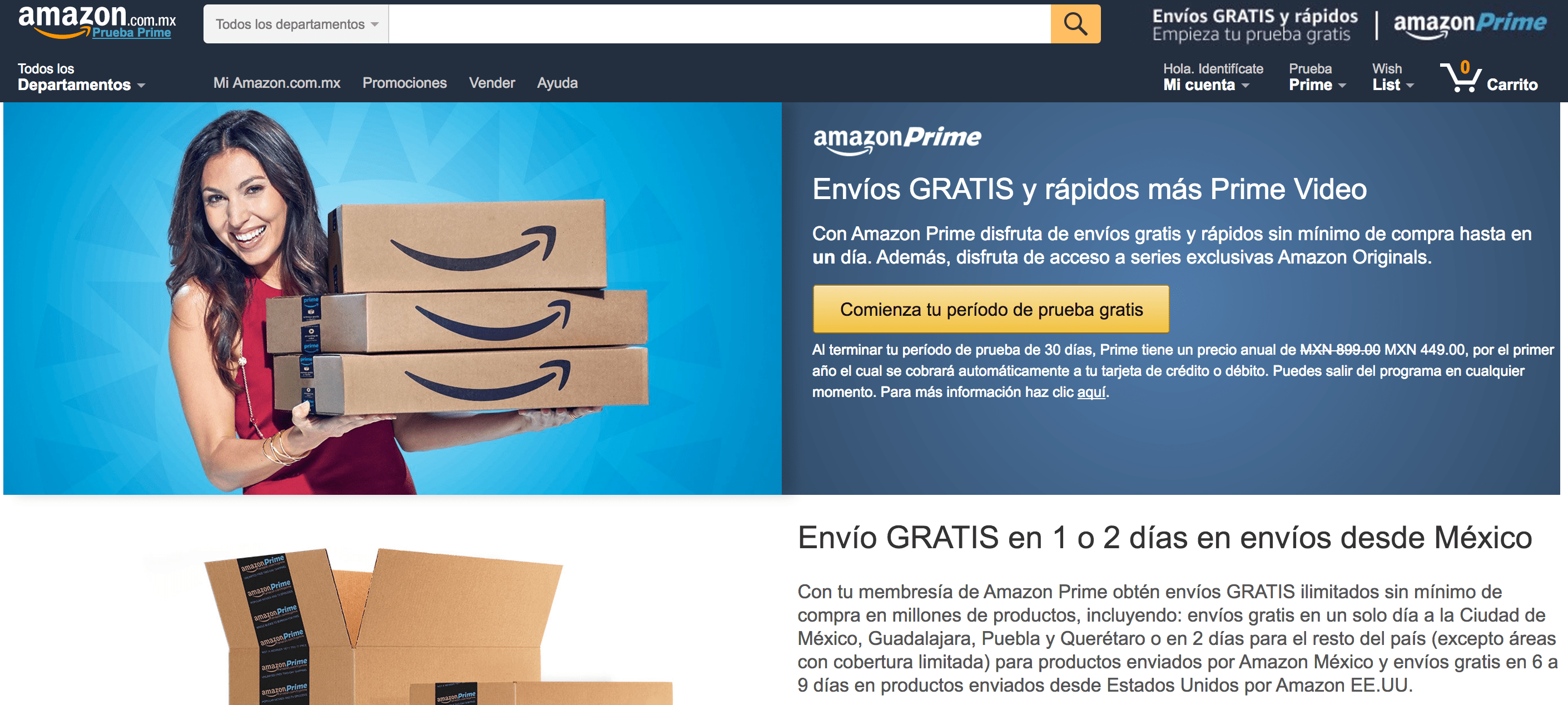 Amazon Prime launches in Mexico TechCrunch