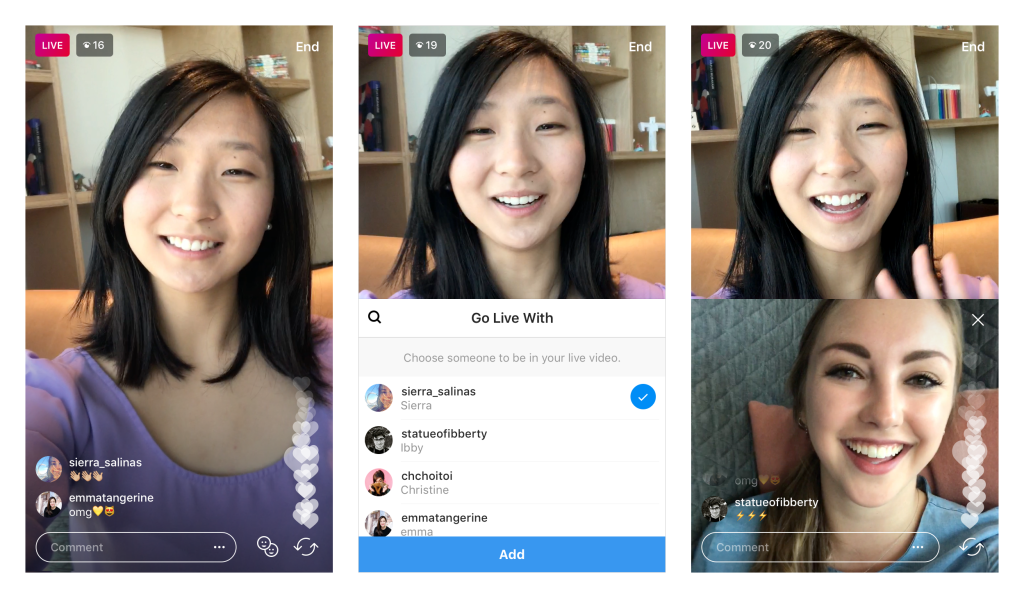 Instagram now lets people add guests to live video streams TechCrunch