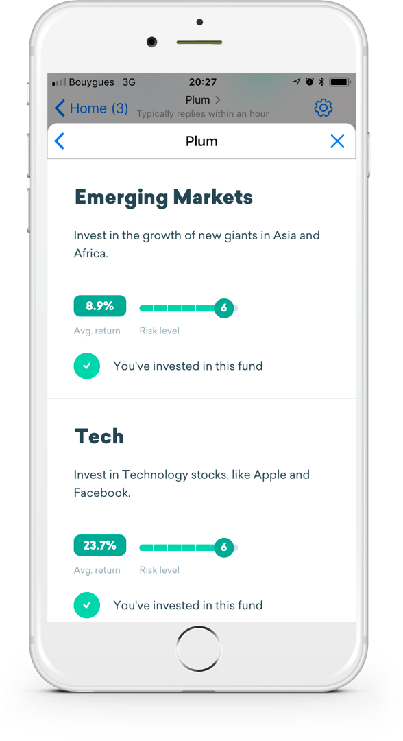 Plum, the fintech chatbot that helps you save, adds themebased