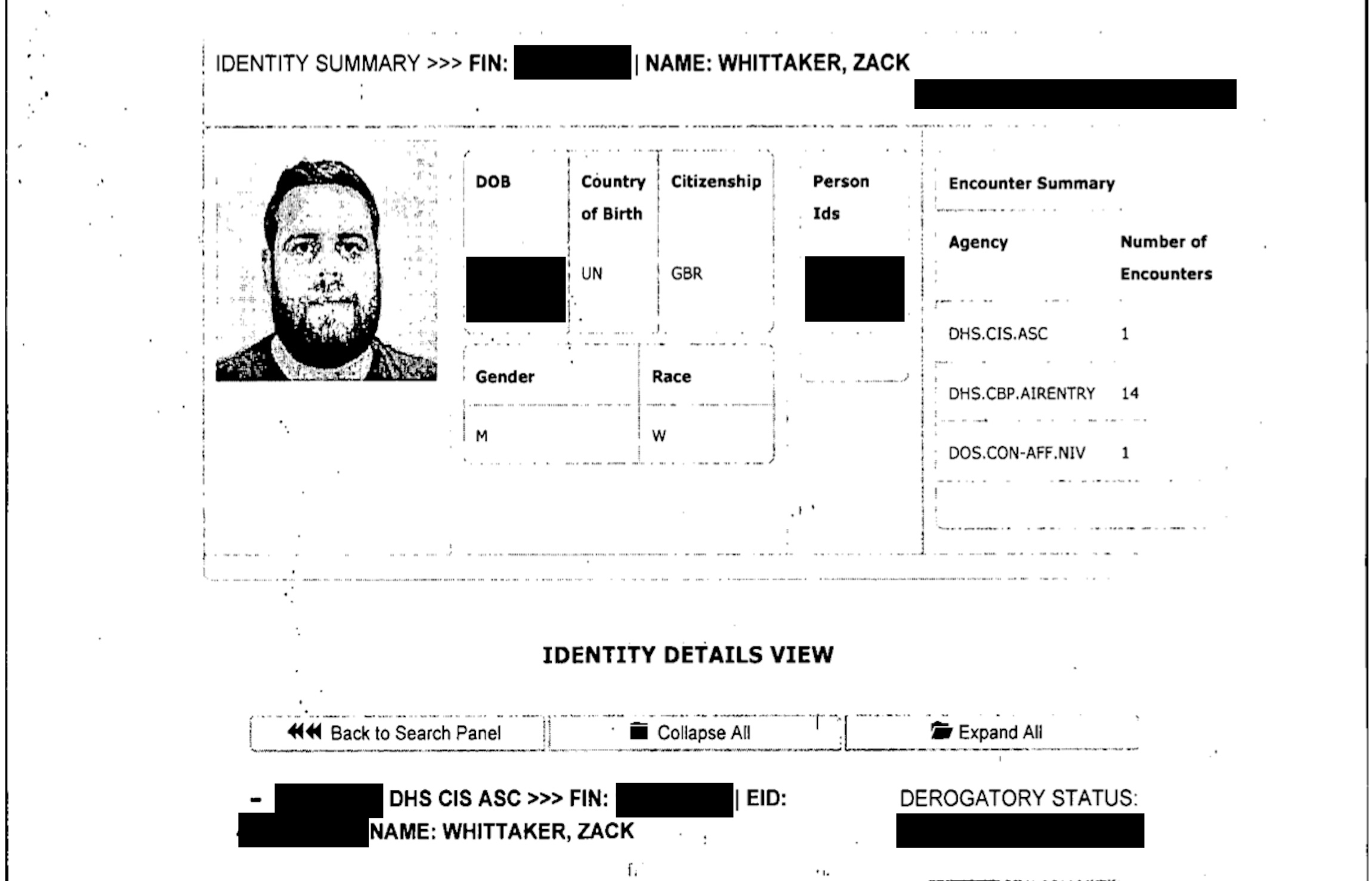 Immigration Background Check