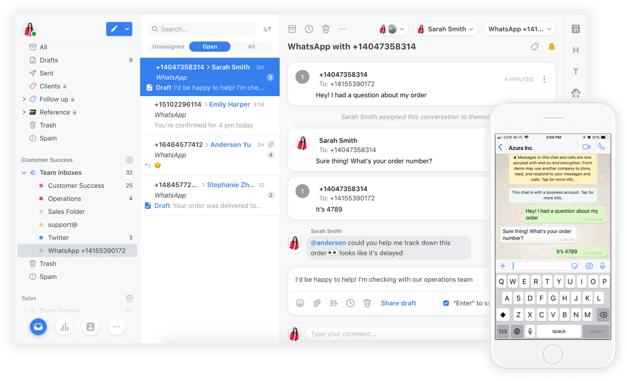 Shared inbox startup Front adds WhatsApp support Angel News