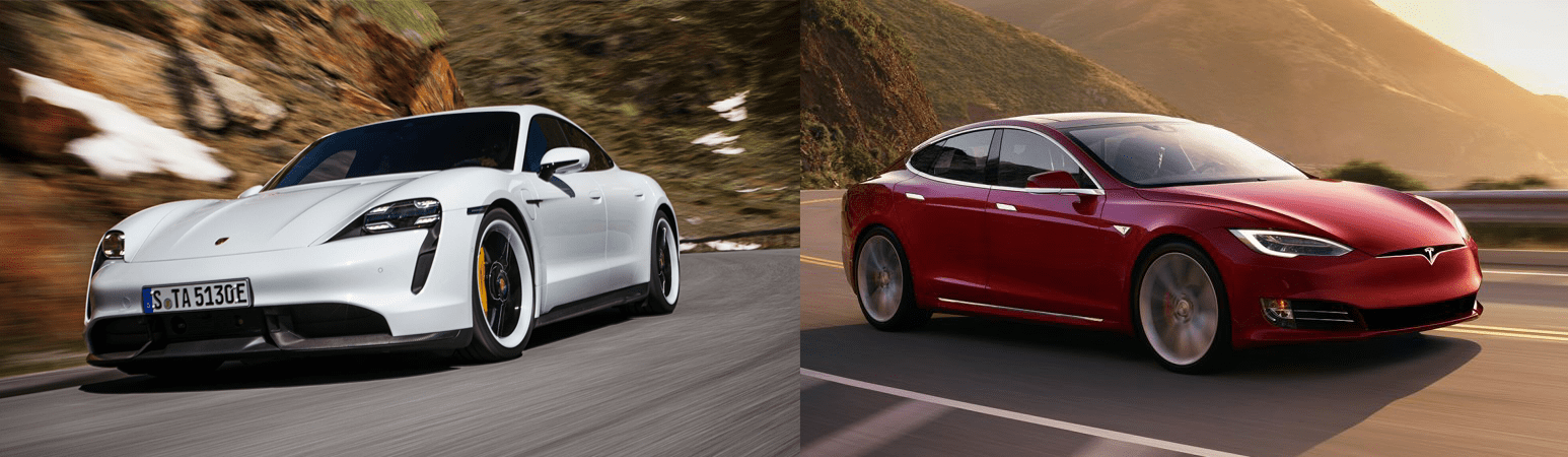 The 2021 porsche taycan dazzles with incredible (and repeatable) acceleration runs, undermining verdict the taycan takes everything good about electric performance cars and amplifies it. Porsche Taycan Vs Tesla Model S Spec For Spec Price For Price Techcrunch