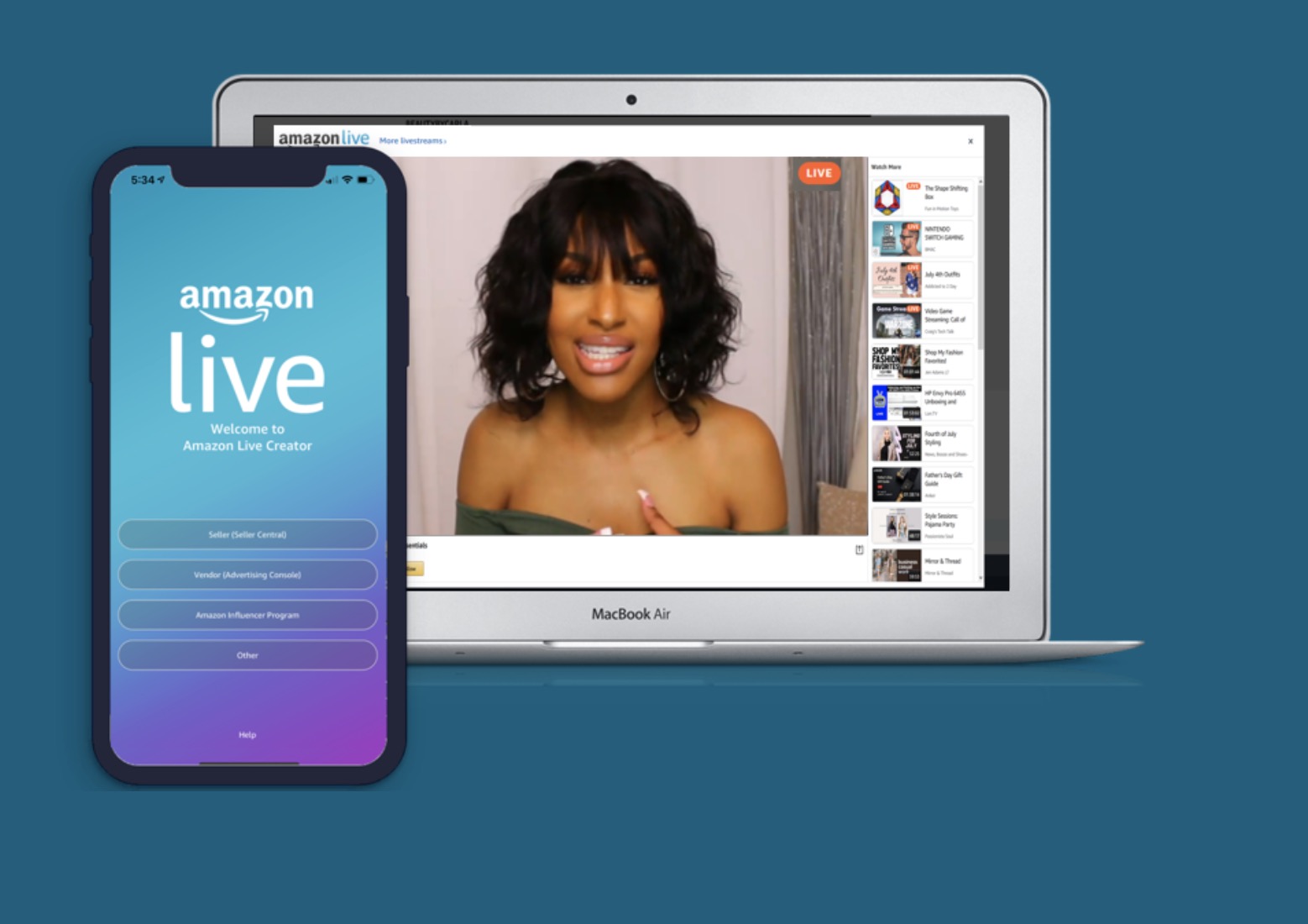 Amazon Influencer Program opens to live streamers for broadcasting to