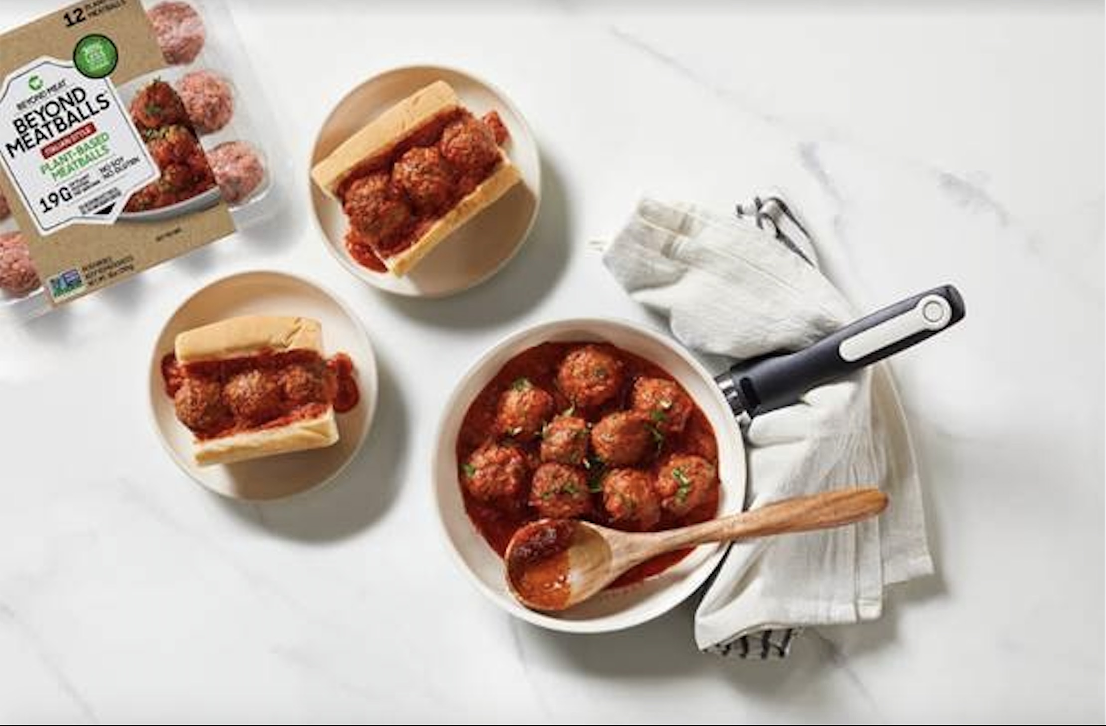 Beyond Meat is introducing prepackaged meatballs at stores across the