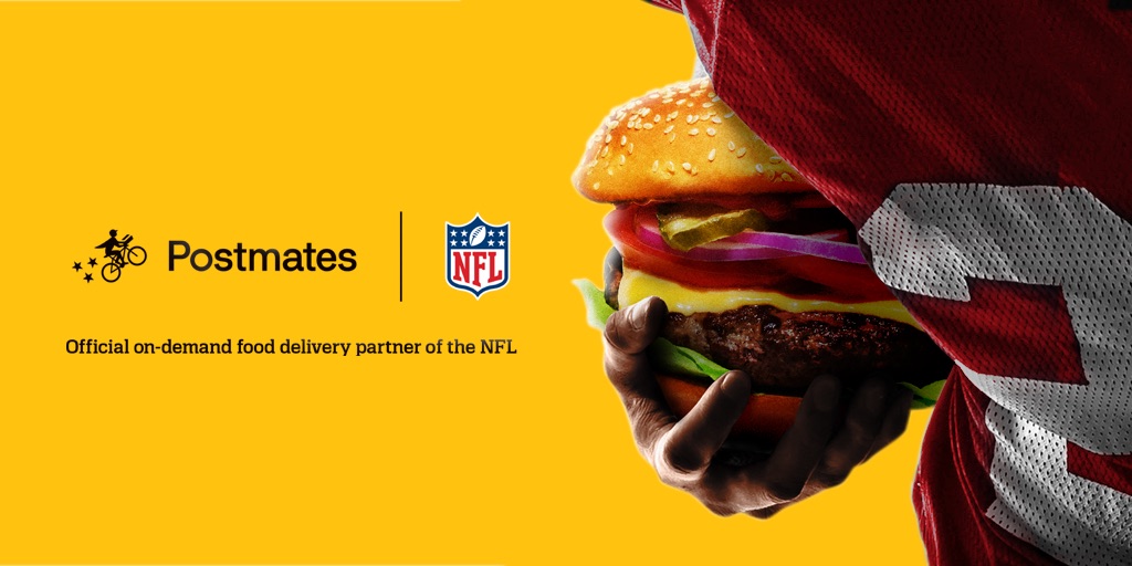 Postmates the NFL's ondemand food delivery partner