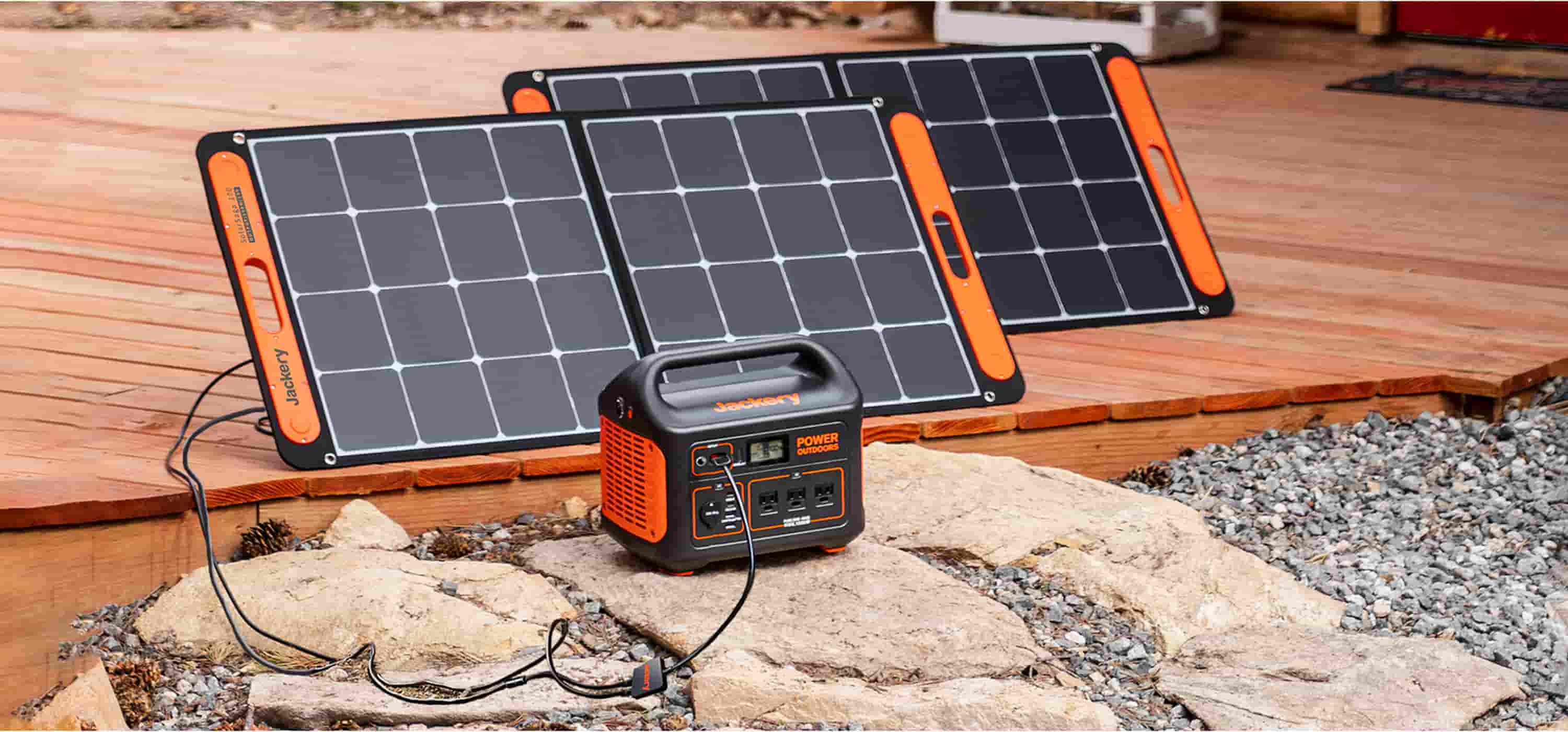 Jackery Explorer Power Station, SolarSaga Solar Panel review