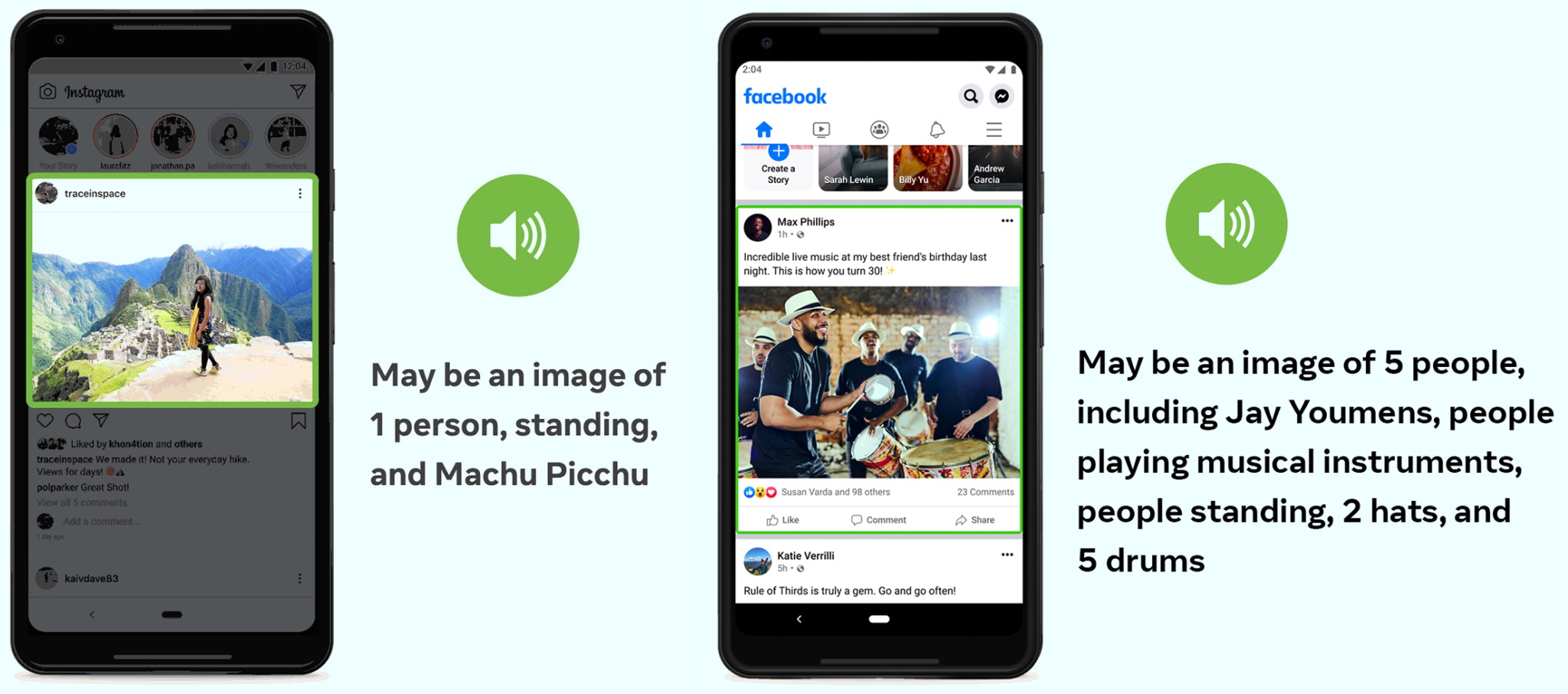 Facebook and Instagram’s AIgenerated image captions now offer far more