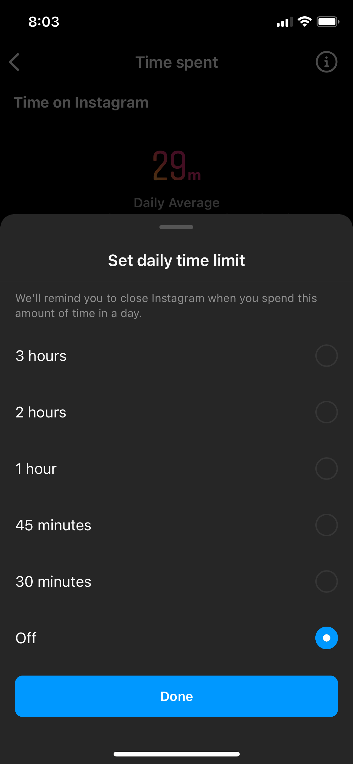Instagram quietly limits 'daily time limit' option TechCrunch