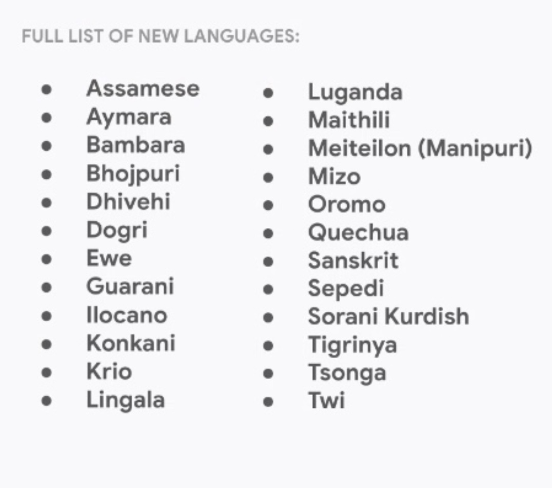Google Translate adds 24 new languages