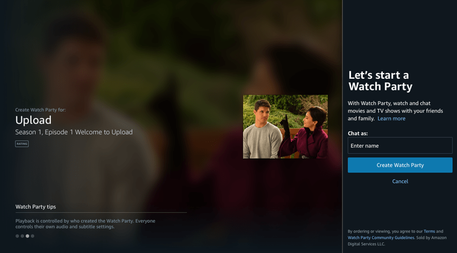 Amazon Prime Video's Watch Party feature is now available on smart TVs