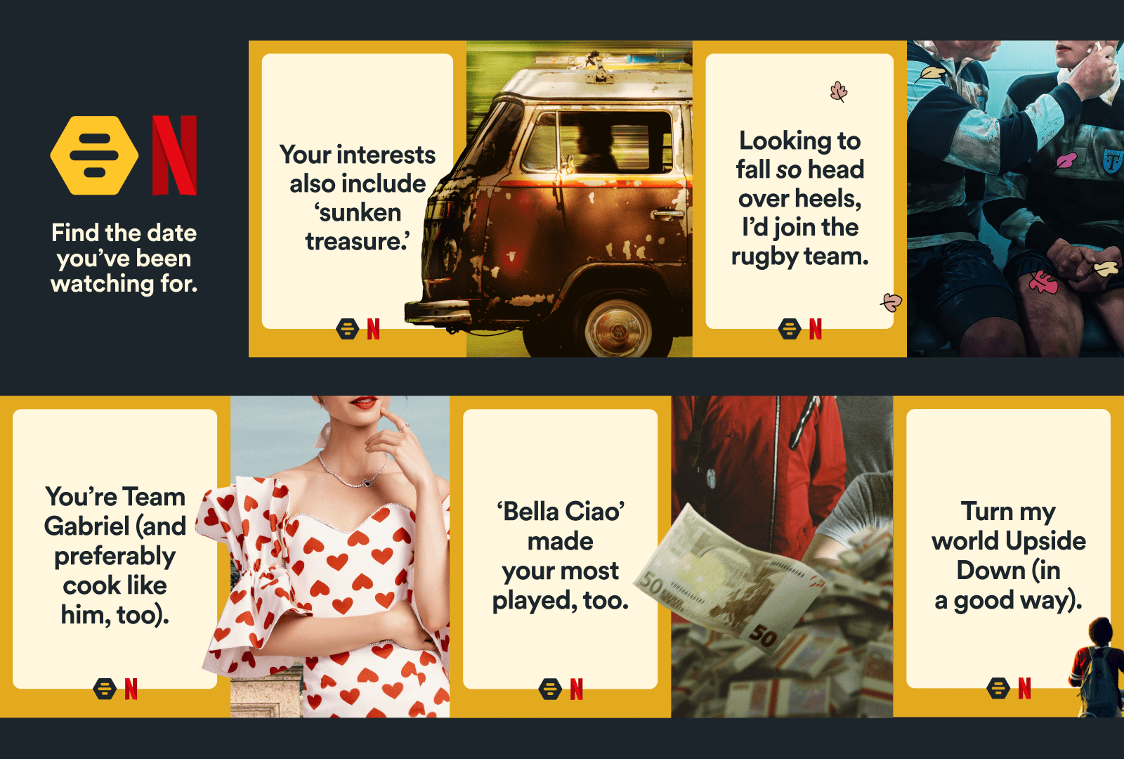 Netflix teams up with Bumble so users can bond over popular TV shows