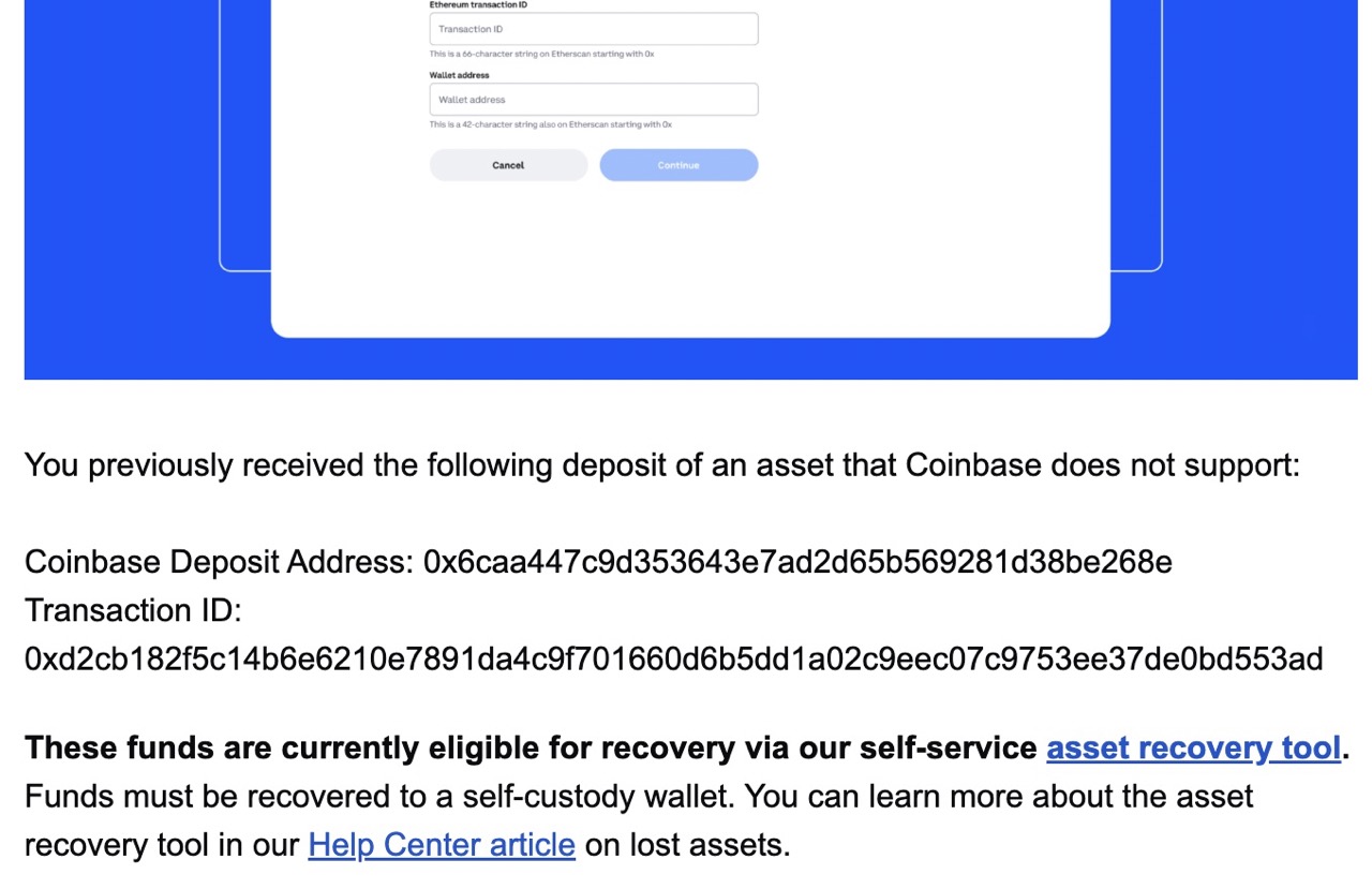 Coinbase's asset recovery tool just saved my bacon TechCrunch