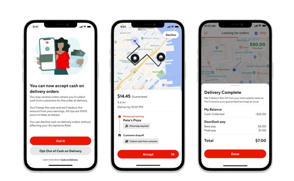 DoorDash is adding support for cash but not in its main app TechCrunch(03)