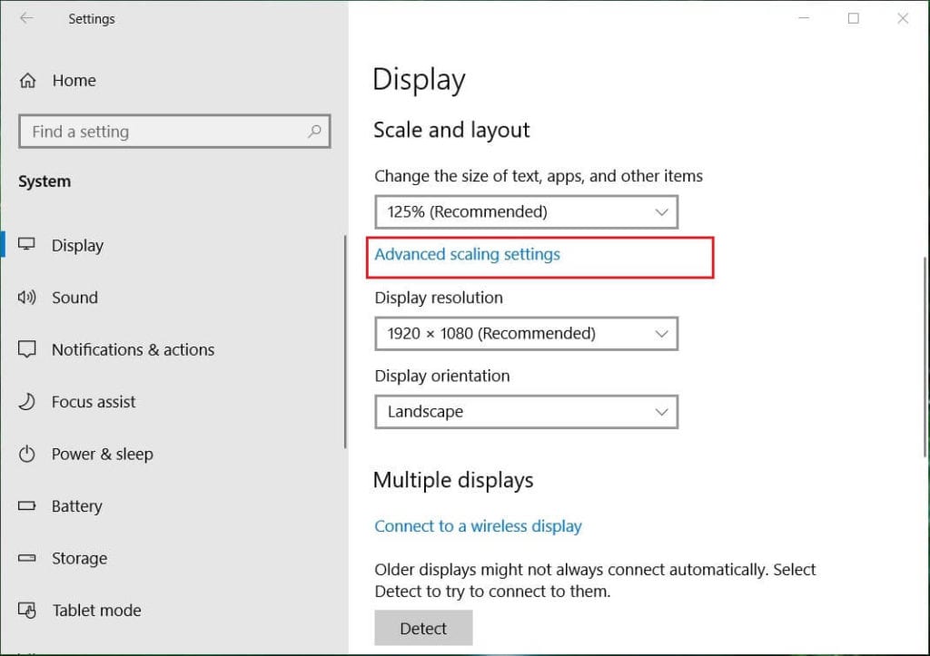 Change DPI Scaling Level for Displays in Windows 10 TechCult
