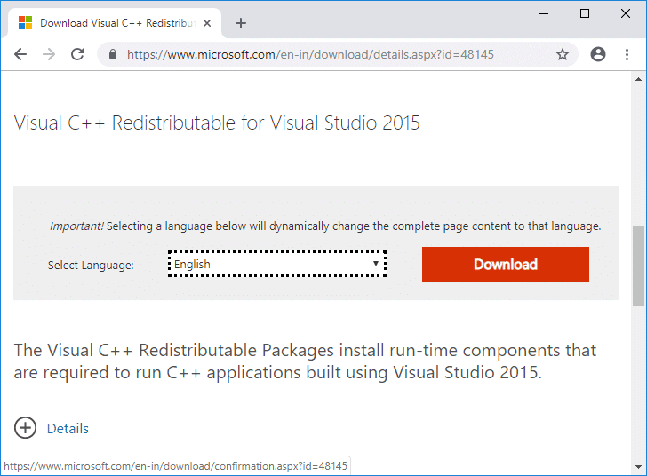 Fix Microsoft Visual C++ 2015 Redistributable Setup Fails Error