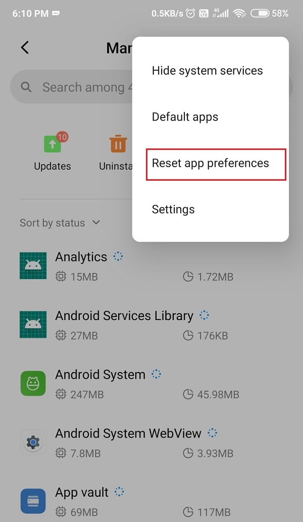 Fix Unfortunately the process com.google.process.gapps has stopped error