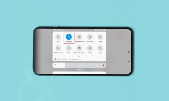 Android auto rotate not working