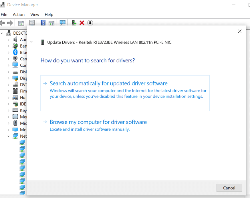 Fix 5GHz WiFi not showing up in Windows 10