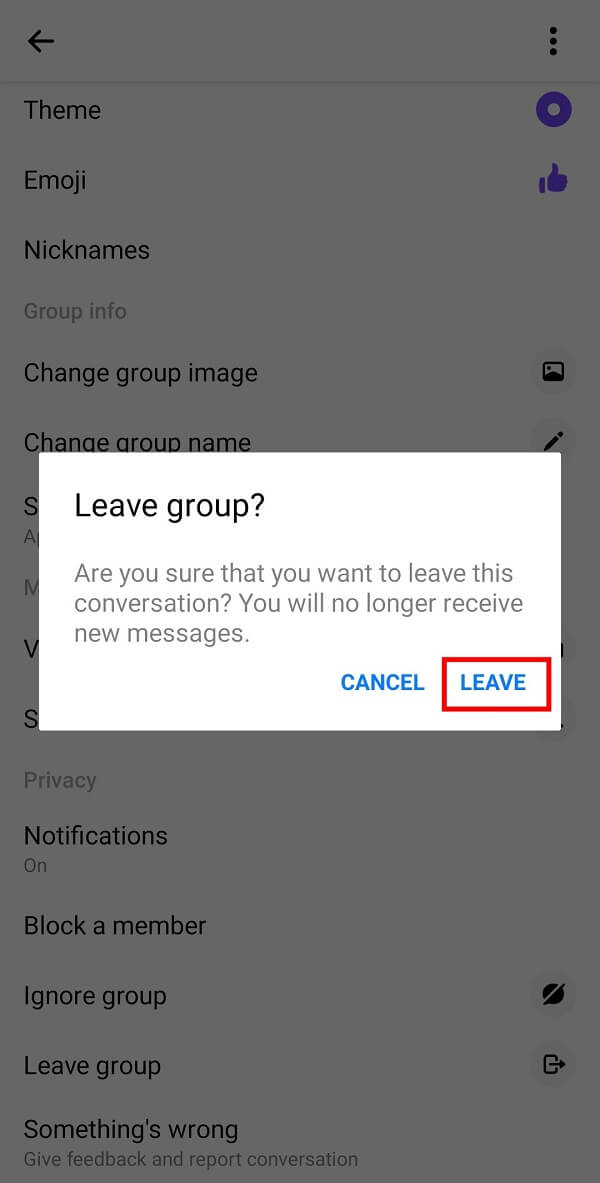 How to Leave a Group Chat in Facebook Messenger TechCult