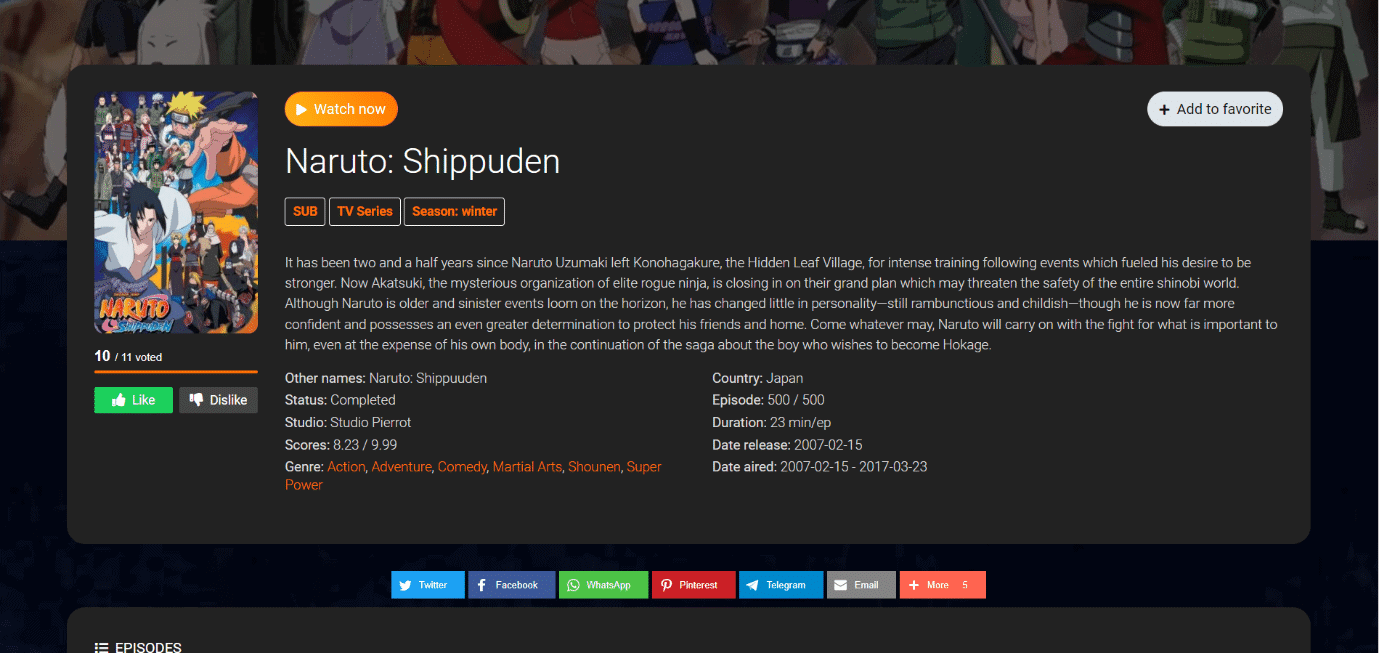 21 Best sites to Watch Naruto Shippuden TechCult
